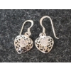 Image 1 : STERLING SILVER & DIAMOND EARRINGS