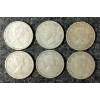 Image 2 : LOT OF 6 - 1943-1966 CDN 25 CENT COINS
