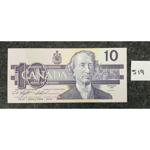 1989 CDN $10 BANKNOTE