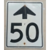 Image 1 : 50 AHEAD ROAD SIGN