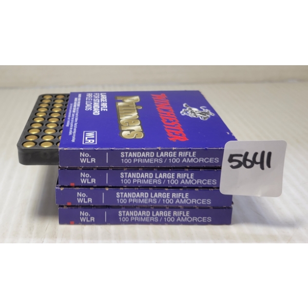 PRIMERS: 399X WINCHESTER NO. WLR LARGE RIFLE PRIMERS