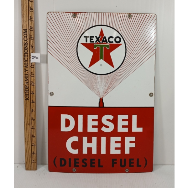TEXACO DIESEL CHIEF SST SIGN