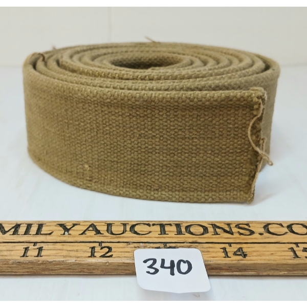WWII LG. ROLL WEBBING FOR BELTS