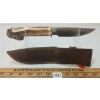 Image 2 : MUELA COUGAR STAG ANTLER KNIFE W/ LEATHER SHEATH