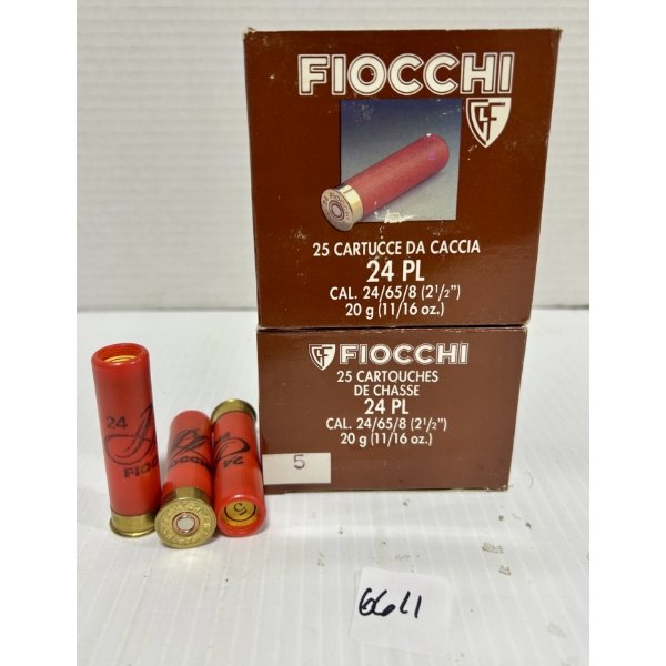 AMMO: 50X FIOCCHI 24 GA 2-1/2 IN - #5