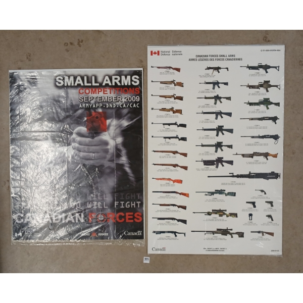 LOT OF 2 - CDN FORCES SMALL ARMS & SMALL ARMS COMPETITION POSTERS