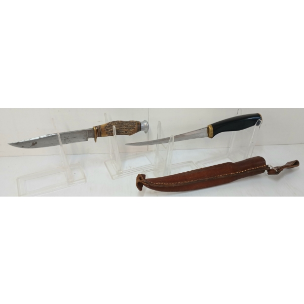 LOT OF 2 - NORMARK & IMPERIAL KNIVES W/ SHEATH
