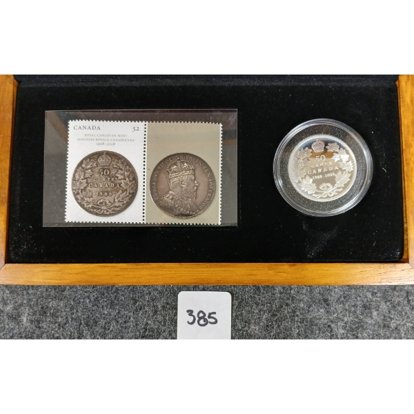  2008 RCM "100TH ANNIVER." COIN & STAMP SET