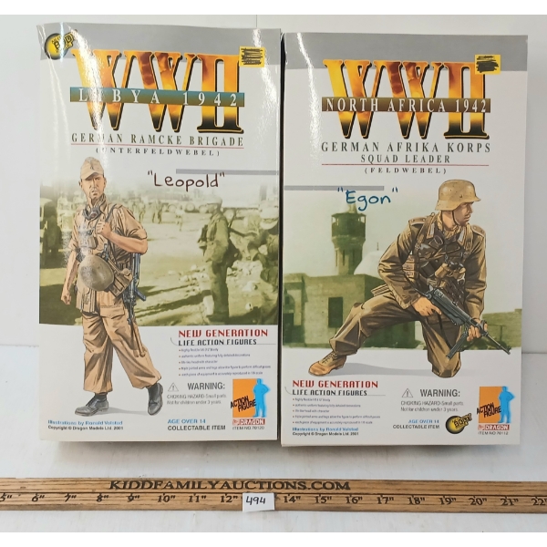 LOT OF 2 - DRAGON WWII MODELS - INCL 1942 NORTH AFRICA "EGON" & LIBYA "LEOPOLD"