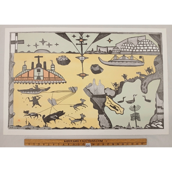 "THE SEASONS" BY PUDLO PUDLAT - LITHOGRAPH PRINT