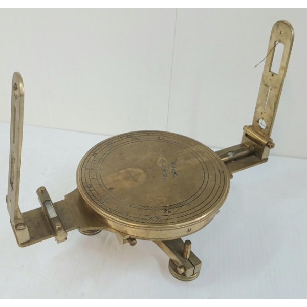ASH & SON MAKERS BRASS SURVEYOR'S COMPASS