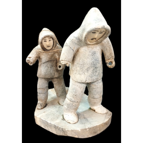 HUNTERS BY PILUPUSI PUTUGU (1918 - ?) - SINEW & STONE