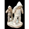 Image 1 : HUNTERS BY PILUPUSI PUTUGU (1918 - ?) - SINEW & STONE