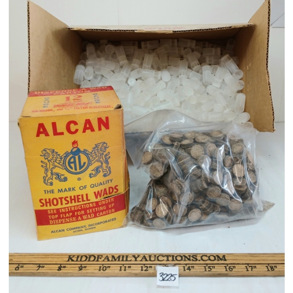 JOB LOT - REMINGTON POWER PISTON, CORK & ALTAN 12GA WADS,