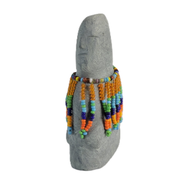 BEADED FIGURE BY ALICE AKAMMAK - STONE & BEADS
