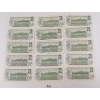 Image 2 : LOT OF 15 - 1973 CDN $1 BANKNOTES