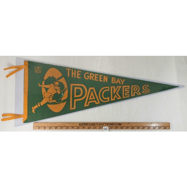 NFL GREEN BAY PACKERS PENNANT - C. 1960'S