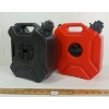 Image 1 : LOT OF 2 - RED & BLACK 5L FUEL CANS
