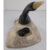 Image 7 : "LOON" BY ISAAC PANIGAK - SIGNED - STONE & BONE