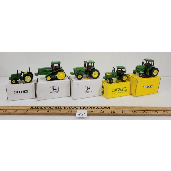 LOT OF 5 - ERTL DIECAST TRACTORS