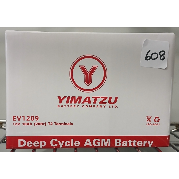YIMATZU DEEP CYCLE EV1209 12V BATTERY