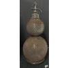Image 2 : UNKNOWN - SELTZAGEN BLOWN GLASS DOUBLE GOURD - SELTZER BOTTLE