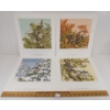 705  LOT OF 4  ROMANCE OF THE SEASONS BY CHRISTINE MARSHALL (PRS CDN ARTIST)  PRINTS