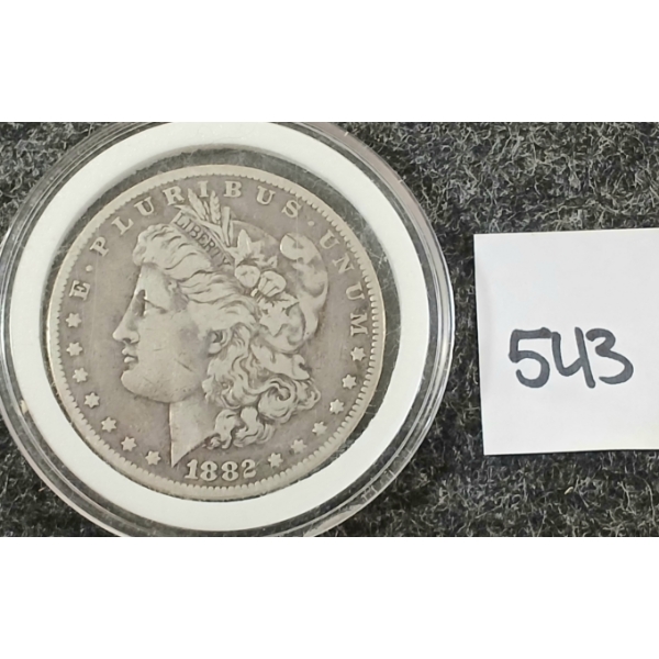 1882 US MORGAN SILVER DOLLAR