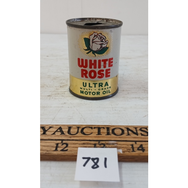 WHITE ROSE ULTRA MOTOR OIL 4OZ COIN BANK