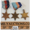 Image 2 : LOT OF 3 - 1939-1945 STAR MEDALS