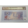 Image 2 : 2005 CDN $10 BANKNOTE - BCS GRADED - 4 DIGIT RADAR