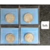 Image 2 : LOT OF 4 - 1937 & 1952 CDN SILVER 50 CENT COINS - CCCS GRADED