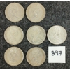 Image 2 : LOT OF 7 - 1965 CDN 50 CENT SILVER COINS