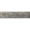 Image 5 : PAIR OF 14K GOLD HOOP EARRINGS