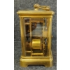 Image 6 : BRASS CARRIAGE CLOCK W/ KEY