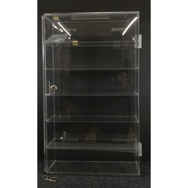 DISPLAY CASE W/ KEY - AS NEW