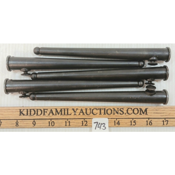 LOT OF 5 - ENFIELD SPIKE BAYONET SCABBARDS