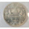 Image 1 : 1963 CDN SILVER DOLLAR - CCCS GRADED