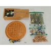 Image 1 : JOB LOT - QTY OF MARBLES - INCL TIC-TAC-TOE BOARD