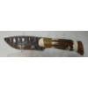 Image 3 : OBSIDIAN KNIFE W/ ANTLER HANDLE & STAND