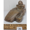 Image 2 : MOTHER, CHILD & SEAL ON SLED  - SIGNED - STONE