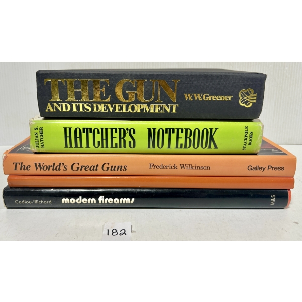 LOT OF 5 - FIREARM HISTORY & REFERNCE BOOKS