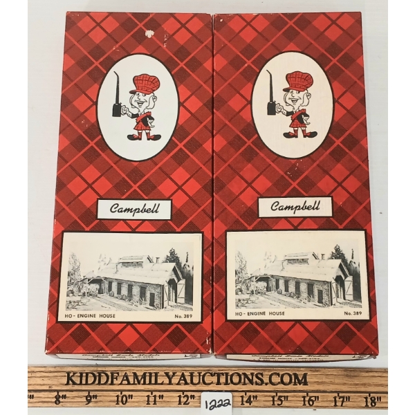 LOT OF 2 - CAMPBELL ENGINE HOUSE KITS #389