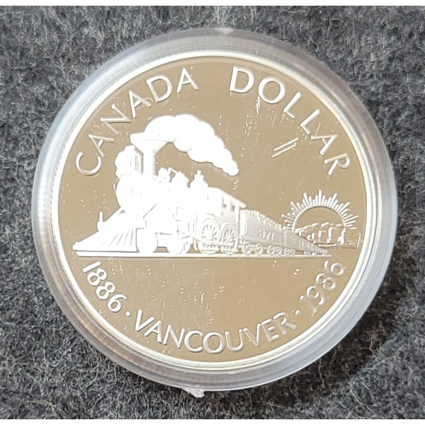 1986 RCM SILVER DOLLAR COIN