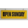 Image 2 : OPEN SUNDAY DOUBLE SIDED WOOD SIGN