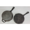 Image 3 : LOT OF 2 - CAST IRON PANS - INCL SMITH & CLARK IRONWORKS