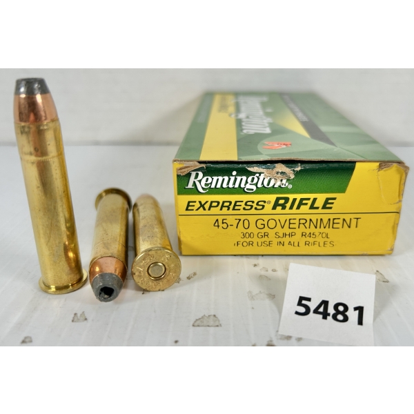AMMO: 20X REMINGTON .45-70 GOVT - 300 GR HP