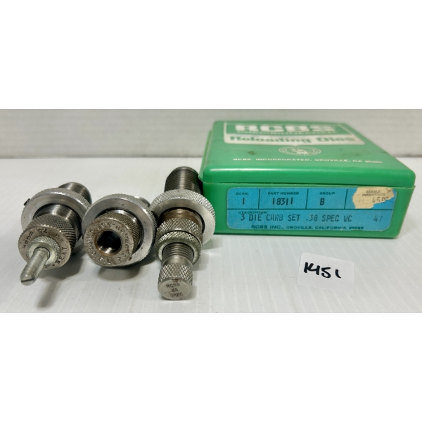 RCBS .38 SPL CARBIDE RELOADING DIE SET