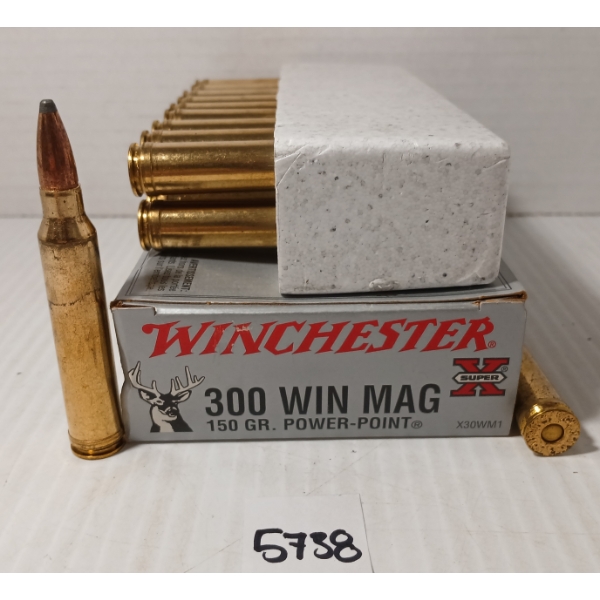 AMMO: 20X WINCHESTER SUPER X .300 WIN MAG - 150GR - PP