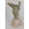 Image 5 : MANEATER BEAR BY BILL NASDGALLIAK - STONE, BONE & BRASS